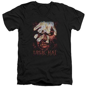 Lord Of The Rings Uruk Hai Short Sleeve Adult V Neck T-shirt