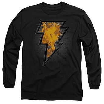 Black Adam Black Adam Beveled Emblem Long Sleeve Adult T-shirt