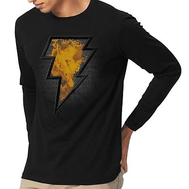Black Adam Black Adam Beveled Emblem Long Sleeve Adult T-shirt