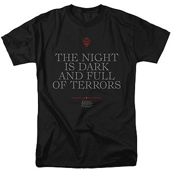 Game Of Thrones Night Is Dark Short Sleeve Adult T-shirt