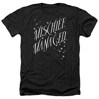 Harry Potter Mischief Managed 4 Adult Heather T-shirt