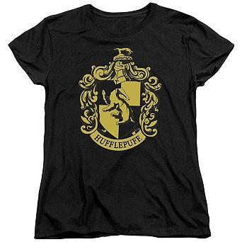 Harry Potter Hufflepuff Crest Short Sleeve Womens T-shirt