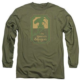 Lord Of The Rings Green Dragon Tavern Long Sleeve Adult T-shirt