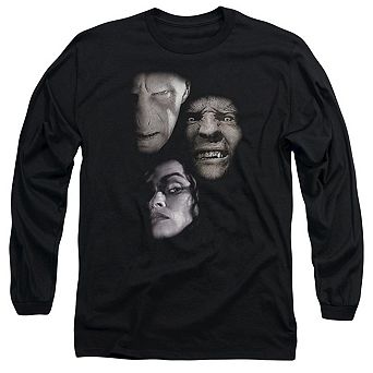 Harry Potter Villian Heads Long Sleeve Adult T-shirt