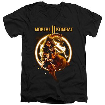 Mortal Kombat 11 Scorpion Flames Short Sleeve T-shirt