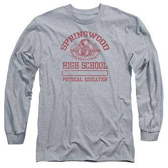 Nightmare On Elm Street Springwood High Long Sleeve Adult T-shirt