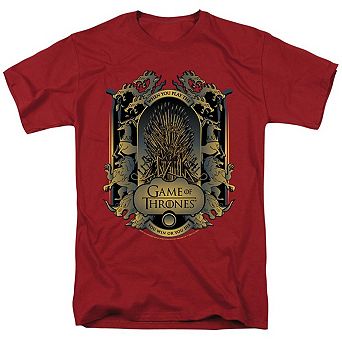 Game Of Thrones Throne And Sigils Short Sleeve Adult T-shirt