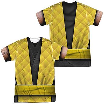 Mortal Kombat Klassic Scorpion Outfit Short Sleeve Adult Poly Crew T-shirt