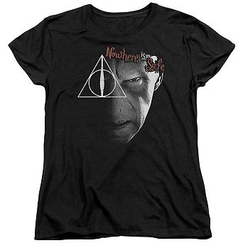 Harry Potter Nowhere Is Safe Short Sleeve Womens T-shirt