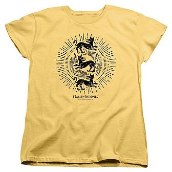 Game Of Thrones Clegane Burst Sigil Short Sleeve Women´s T-Shirt