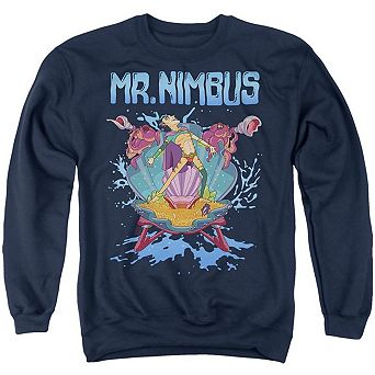 Rick And Morty Mr. Nimbus Design Adult Crewneck Sweatshirt