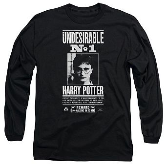 Harry Potter Undesirable No 1 Long Sleeve Adult T-shirt