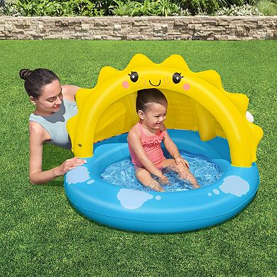 H2OGO! Sunny Days Inflatable Shaded Kiddie Pool