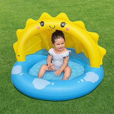 H2OGO! Sunny Days Inflatable Shaded Kiddie Pool