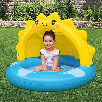 H2OGO! Sunny Days Inflatable Shaded Kiddie Pool