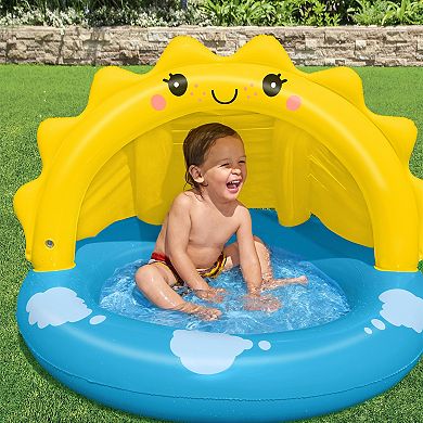 H2OGO! Sunny Days Inflatable Shaded Kiddie Pool