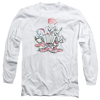 Looney Tunes Holiday Sketch Long Sleeve Adult T-shirt