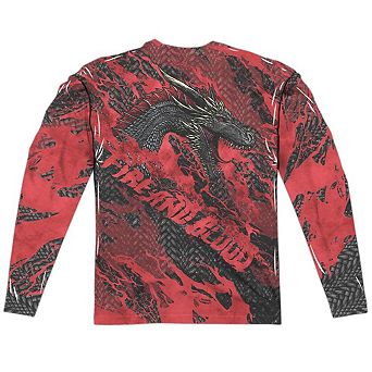 Game Of Thrones Dragons Long Sleeve Adult Poly Crew T-shirt