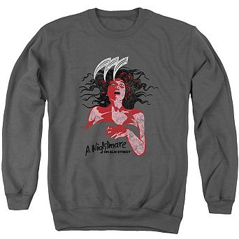 Nightmare On Elm Street Illustrated European Poster Adult Crewneck Sweatshirt