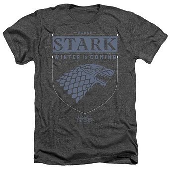 Game Of Thrones House Stark Sigil Adult Heather T-shirt