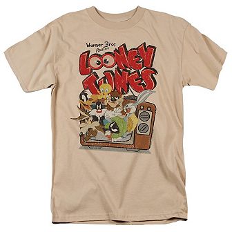 Looney Tunes Saturday Mornings Short Sleeve Adult T-shirt