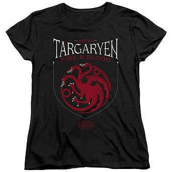 Game Of Thrones House Targaryen Sigil Short Sleeve Women´s T-Shirt