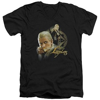 Lord Of The Rings Legolas Short Sleeve Adult V Neck T-shirt