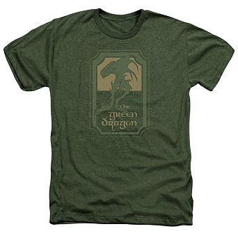 Lord Of The Rings Green Dragon Tavern Adult Heather T-shirt