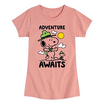 Girls 7-16 Peanuts Adventure Awaits Graphic Tee