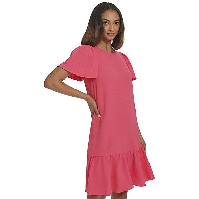Women's Harper Rose Flutter Sleeve and Hem Trapeze Dress