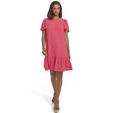 Women's Harper Rose Flutter Sleeve and Hem Trapeze Dress