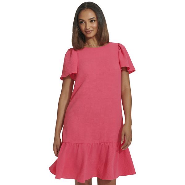 Women's Harper Rose Flutter Sleeve and Hem Trapeze Dress