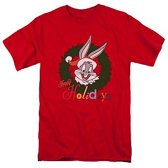 Looney Tunes Holiday Bunny Short Sleeve Adult T-shirt