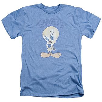 Looney Tunes Tweety Fade Adult Heather T-shirt