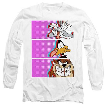Looney Tunes Tiles Long Sleeve Adult T-shirt