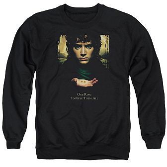 Lord Of The Rings Frodo One Ring Adult Crewneck Sweatshirt