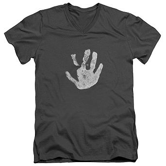 Lord Of The Rings White Hand Short Sleeve Adult V Neck T-shirt