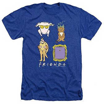 Friends Sybmols Adult Heather T-shirt