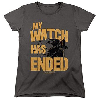 Game Of Thrones My Watch Has Ended Short Sleeve Women´s T-Shirt