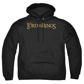 Lord Of The Rings Lotr Logo Adult Pull Over Hoodie