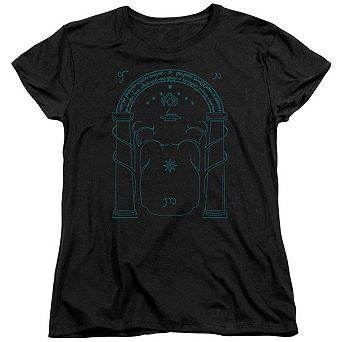 Lord Of The Rings Doors Of Durin Short Sleeve Womens T-shirt