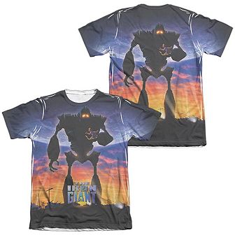 Iron Giant Giant Poster Adult 65/35 Poly/cotton Short Sleeve T-shirt