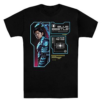 Blue Beetle Data Read Out Short Sleeve Adult T-shirt