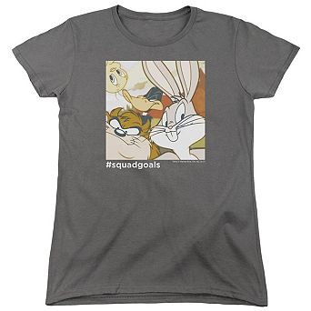 Looney Tunes Squad Goals Short Sleeve Womens T-shirt