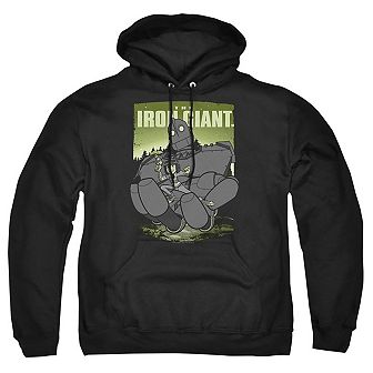 Iron Giant Helping Hand Adult Pull Over Hoodie