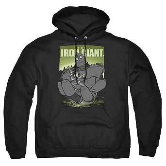 Iron Giant Helping Hand Adult Pull Over Hoodie