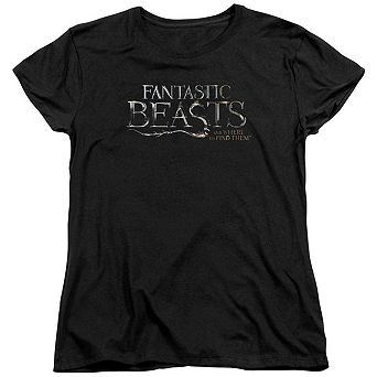 Fantastic Beasts Logo Short Sleeve Womens T-shirt