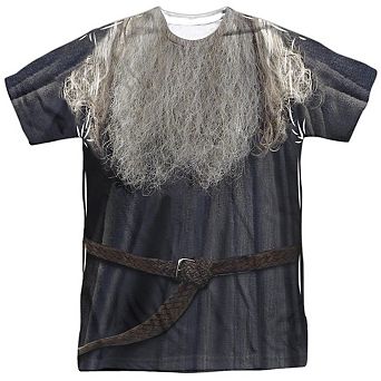 Lord Of The Rings Galdalf The Grey Costume Short Sleeve Adult Poly Crew T-shirt