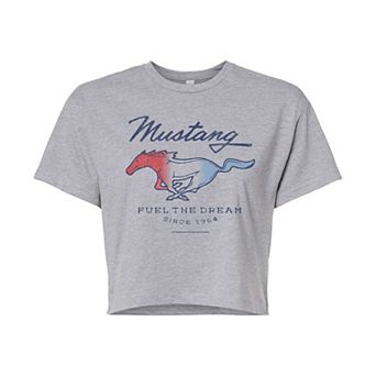 Juniors' Ford Mustang Fuel The Dream 1964 Cropped Tee