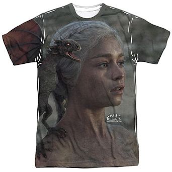 Game Of Thrones Daenerys For The Throne Short Sleeve Adult Poly Crew T-shirt
